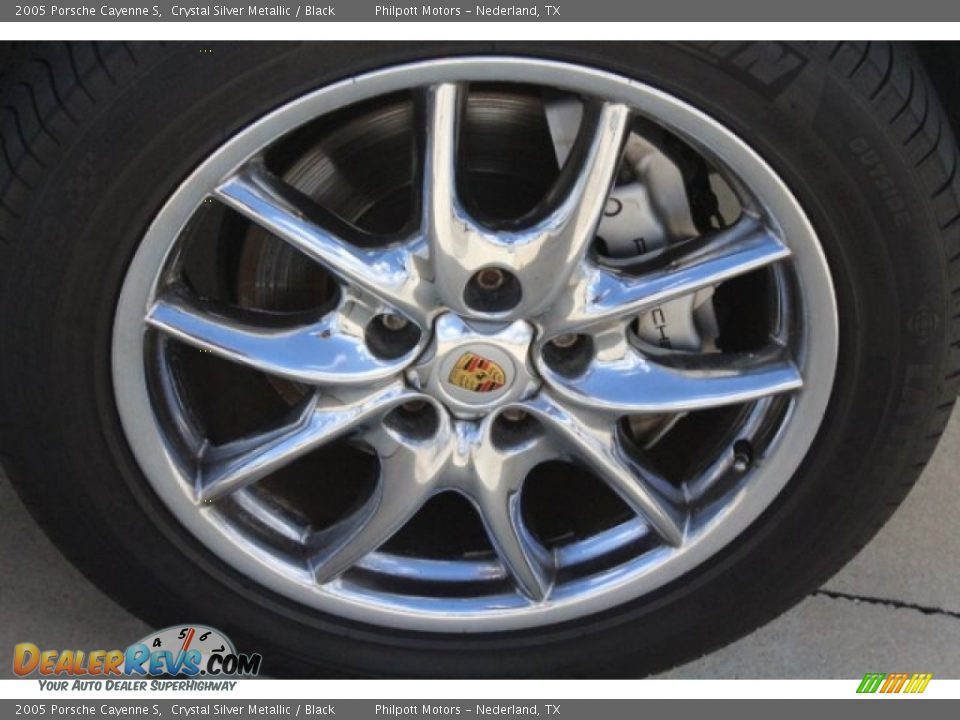 2005 Porsche Cayenne S Crystal Silver Metallic / Black Photo #10