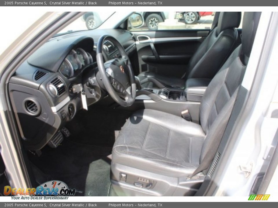 2005 Porsche Cayenne S Crystal Silver Metallic / Black Photo #14