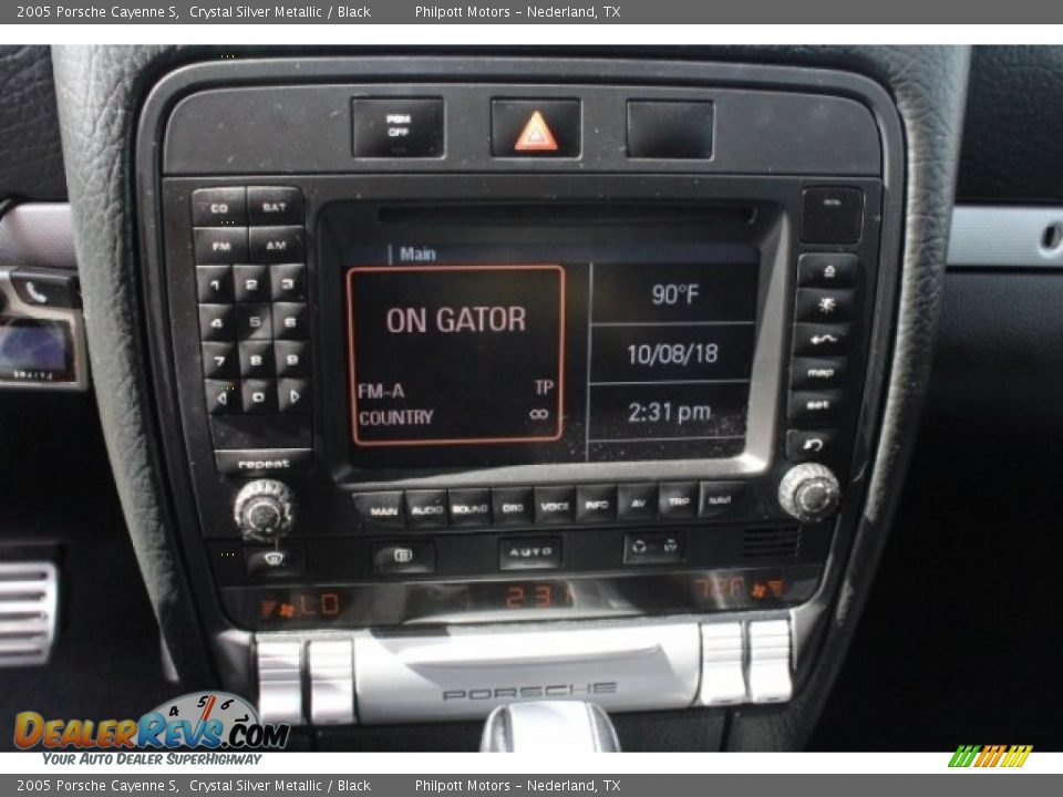 2005 Porsche Cayenne S Crystal Silver Metallic / Black Photo #15