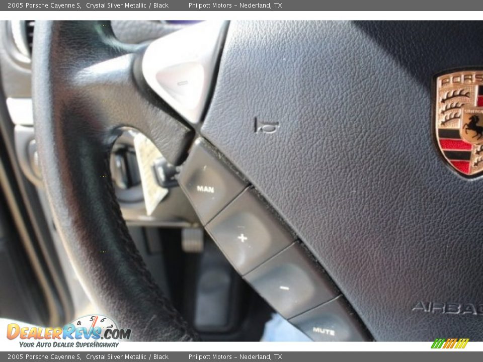 2005 Porsche Cayenne S Crystal Silver Metallic / Black Photo #17
