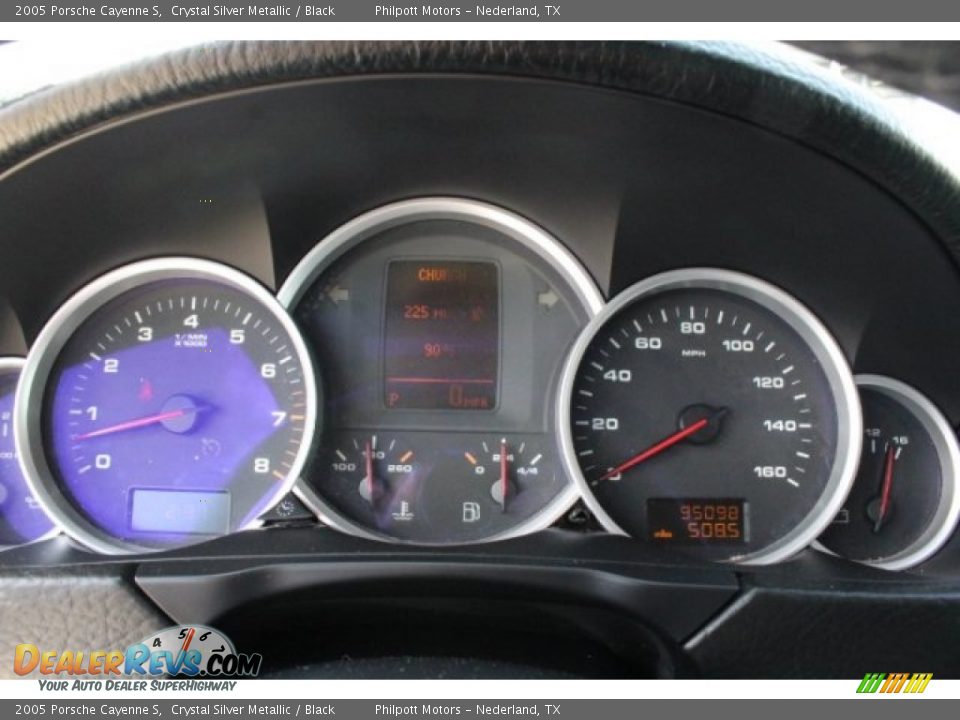 2005 Porsche Cayenne S Crystal Silver Metallic / Black Photo #19