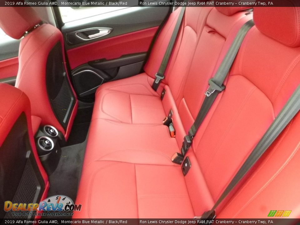 Rear Seat of 2019 Alfa Romeo Giulia AWD Photo #17