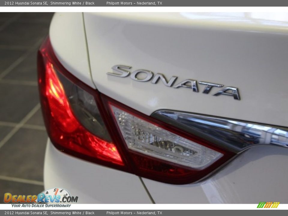 2012 Hyundai Sonata SE Shimmering White / Black Photo #10
