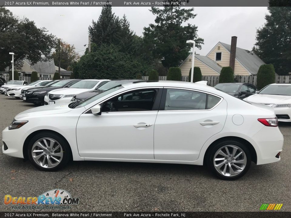 2017 Acura ILX Premium Bellanova White Pearl / Parchment Photo #4