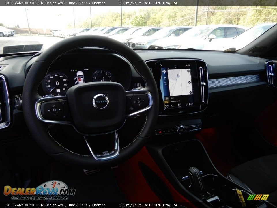 2019 Volvo XC40 T5 R-Design AWD Black Stone / Charcoal Photo #13