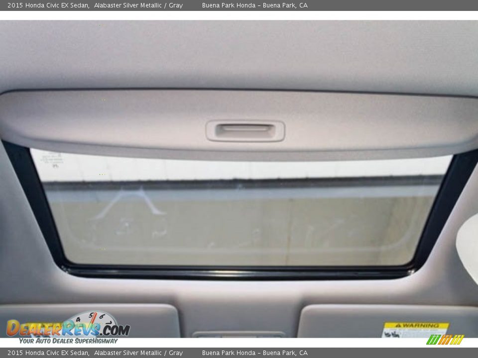 2015 Honda Civic EX Sedan Alabaster Silver Metallic / Gray Photo #18