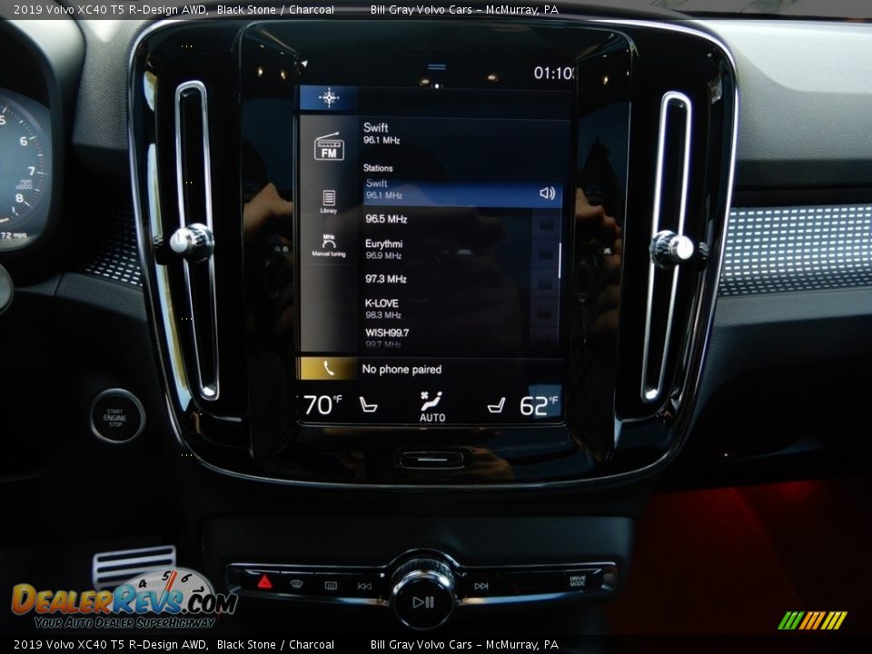 2019 Volvo XC40 T5 R-Design AWD Black Stone / Charcoal Photo #24