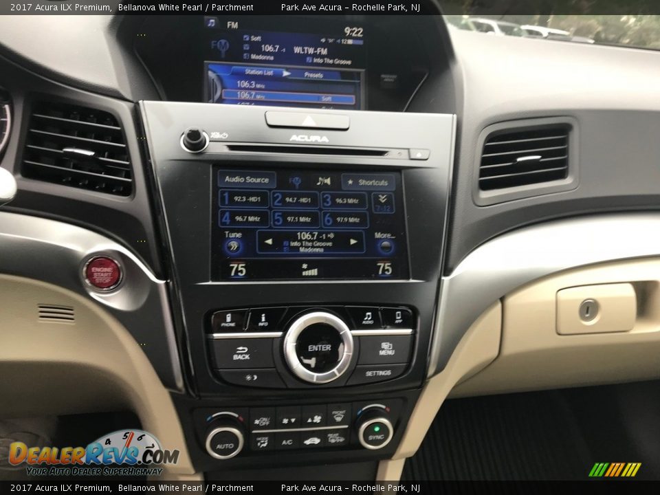 2017 Acura ILX Premium Bellanova White Pearl / Parchment Photo #28