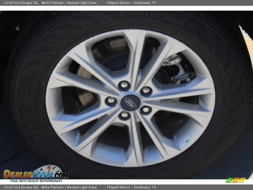 2018 Ford Escape SEL White Platinum / Medium Light Stone Photo #6