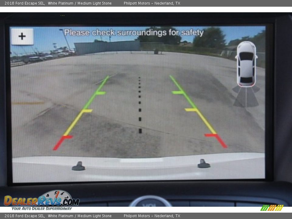 2018 Ford Escape SEL White Platinum / Medium Light Stone Photo #15