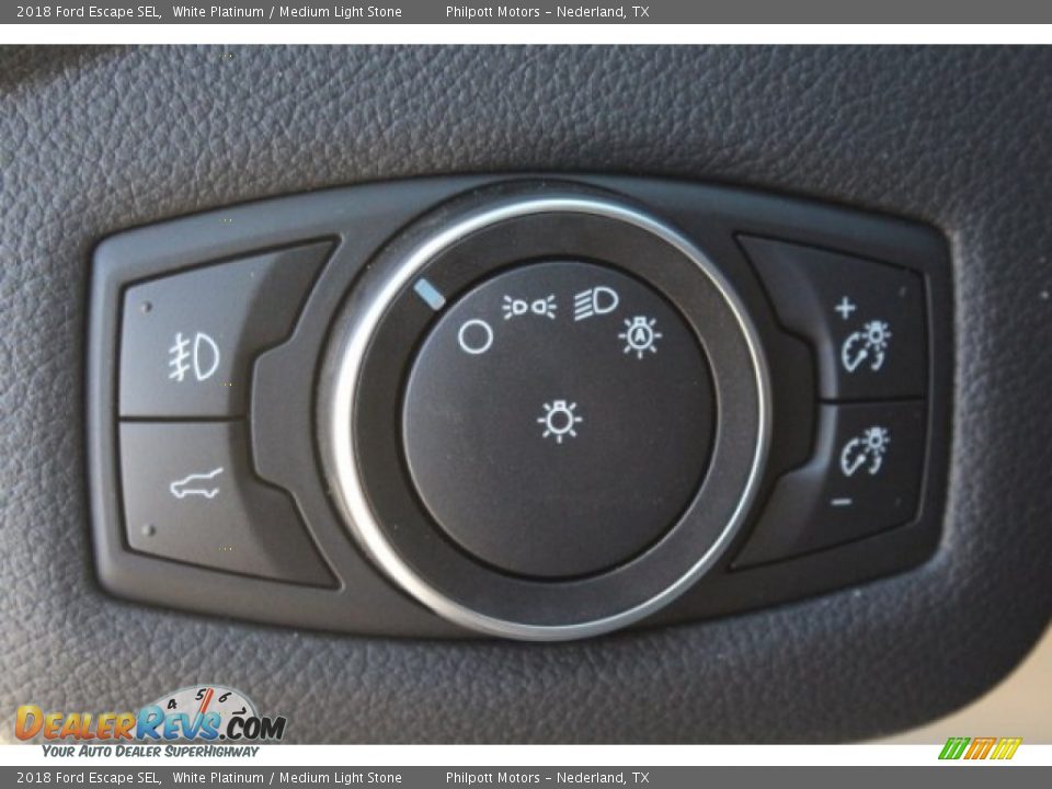 2018 Ford Escape SEL White Platinum / Medium Light Stone Photo #22