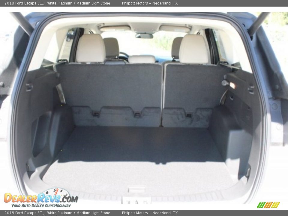 2018 Ford Escape SEL White Platinum / Medium Light Stone Photo #27