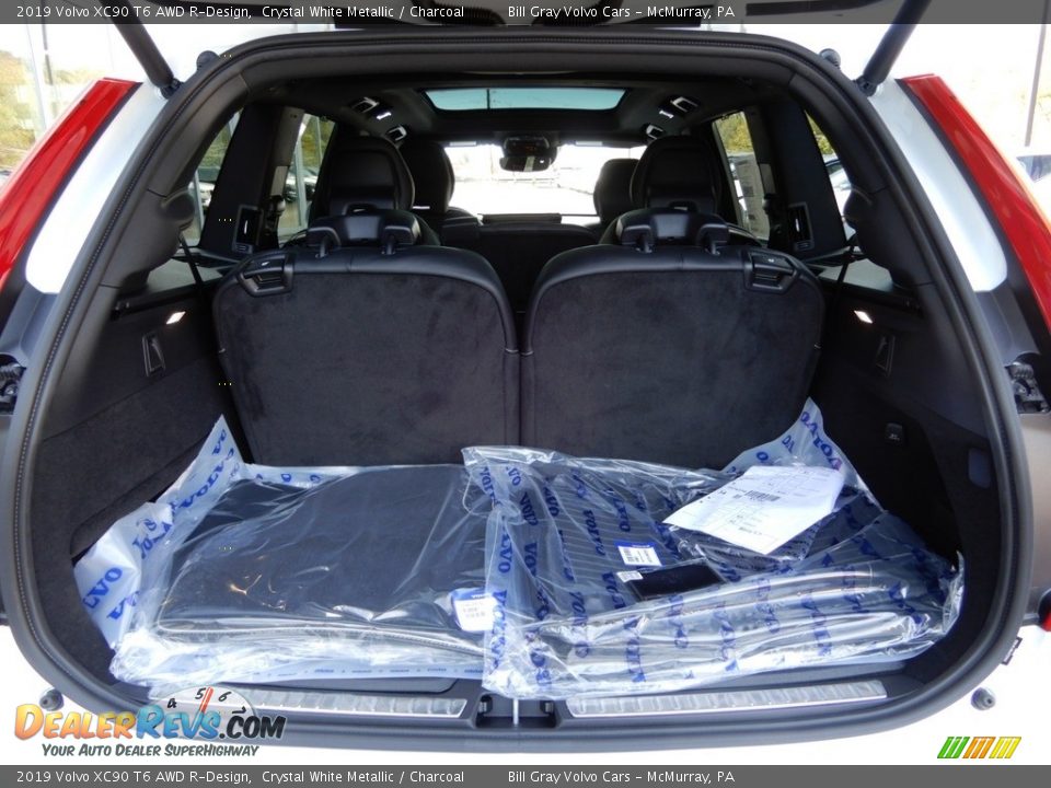 2019 Volvo XC90 T6 AWD R-Design Crystal White Metallic / Charcoal Photo #3