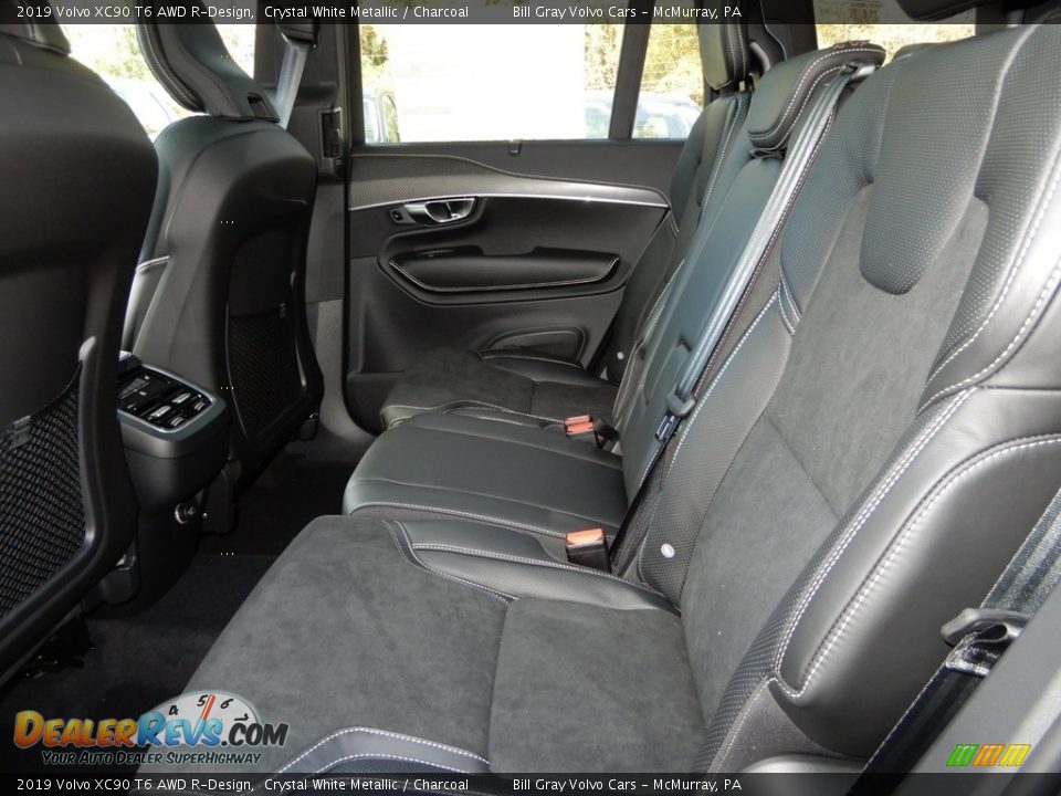 2019 Volvo XC90 T6 AWD R-Design Crystal White Metallic / Charcoal Photo #8