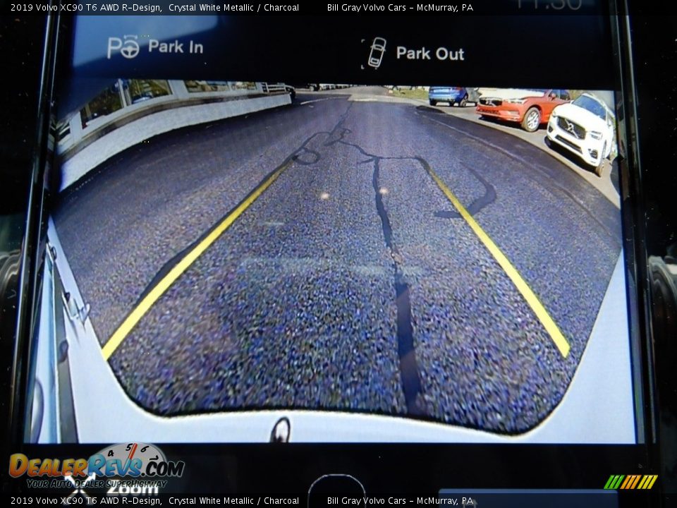 2019 Volvo XC90 T6 AWD R-Design Crystal White Metallic / Charcoal Photo #14