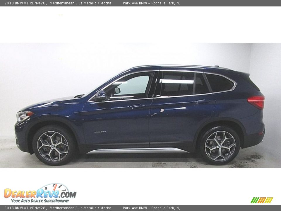 2018 BMW X1 xDrive28i Mediterranean Blue Metallic / Mocha Photo #2