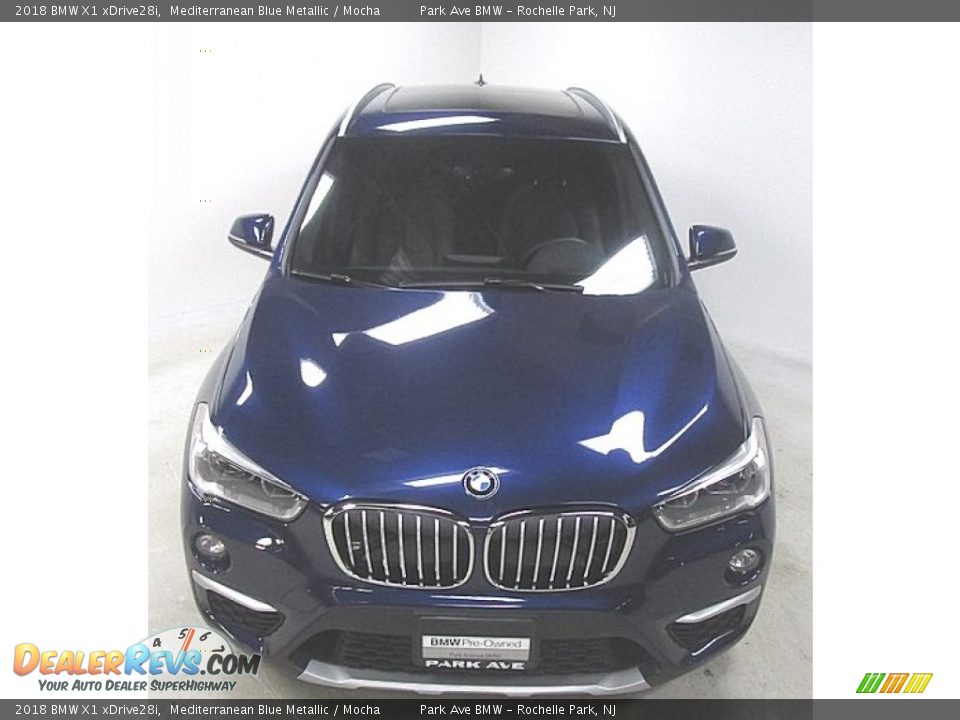 2018 BMW X1 xDrive28i Mediterranean Blue Metallic / Mocha Photo #8
