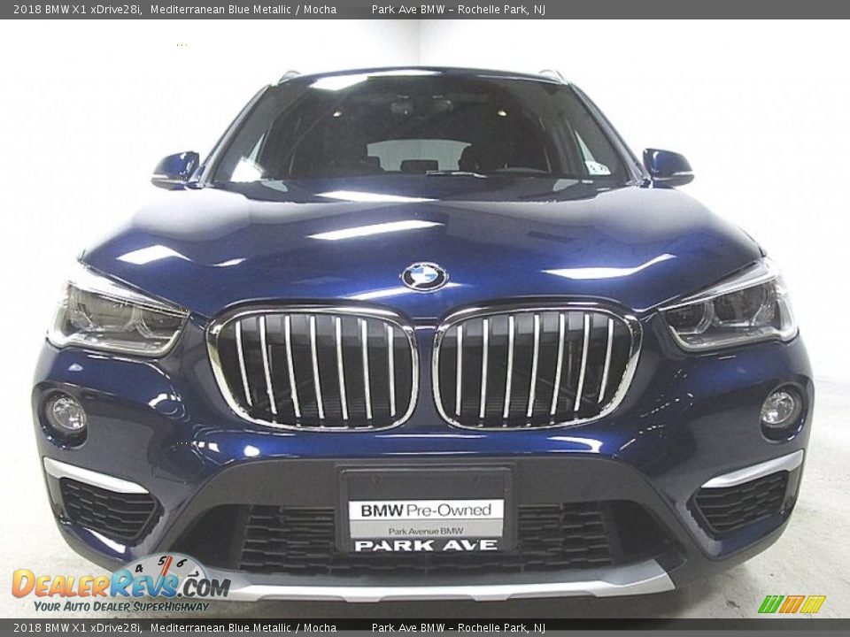 2018 BMW X1 xDrive28i Mediterranean Blue Metallic / Mocha Photo #9