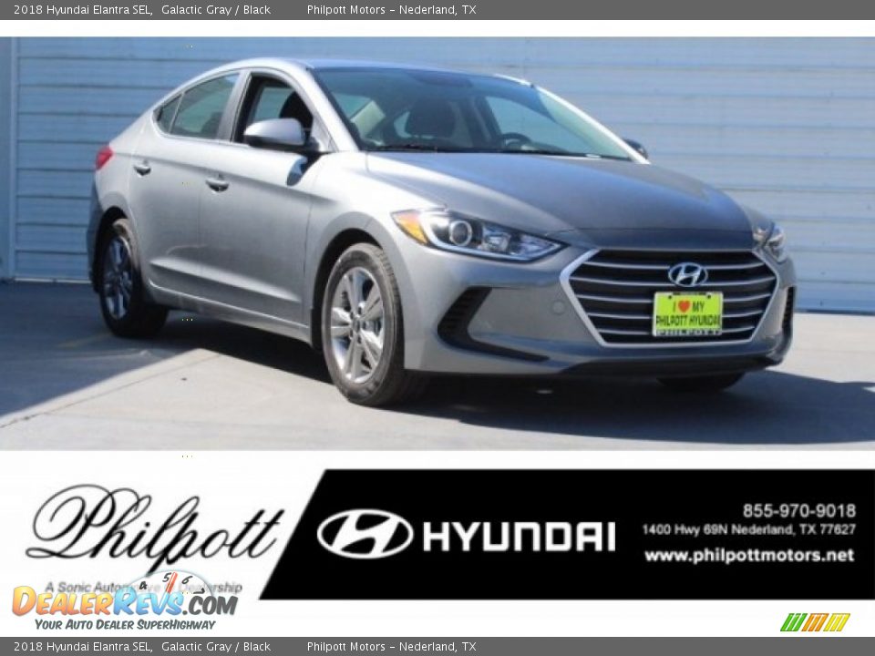 2018 Hyundai Elantra SEL Galactic Gray / Black Photo #1