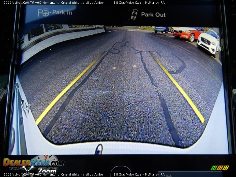 2019 Volvo XC90 T6 AWD Momentum Crystal White Metallic / Amber Photo #14