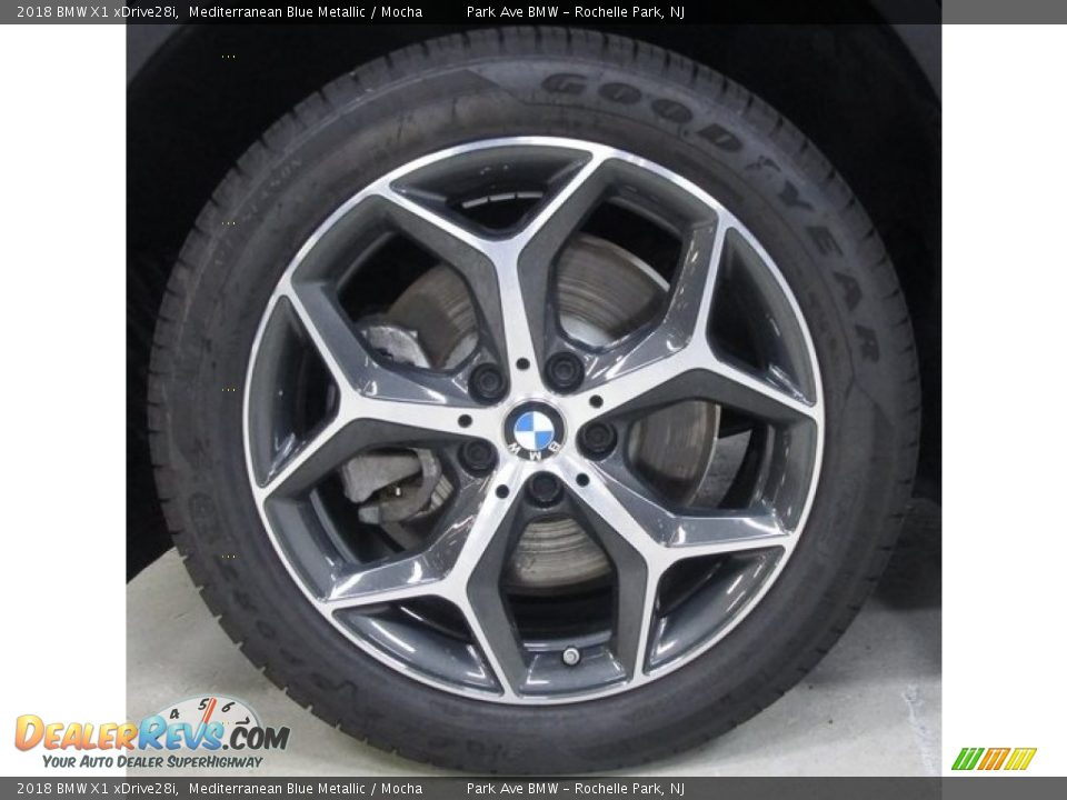 2018 BMW X1 xDrive28i Mediterranean Blue Metallic / Mocha Photo #31