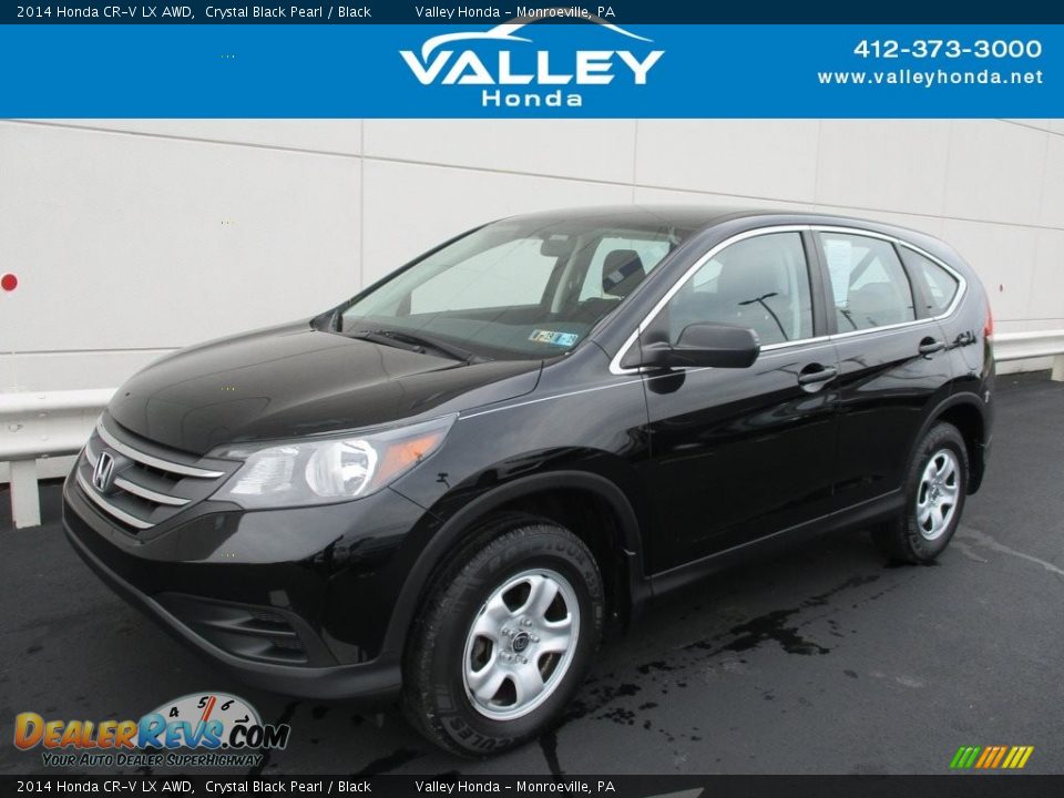 2014 Honda CR-V LX AWD Crystal Black Pearl / Black Photo #1
