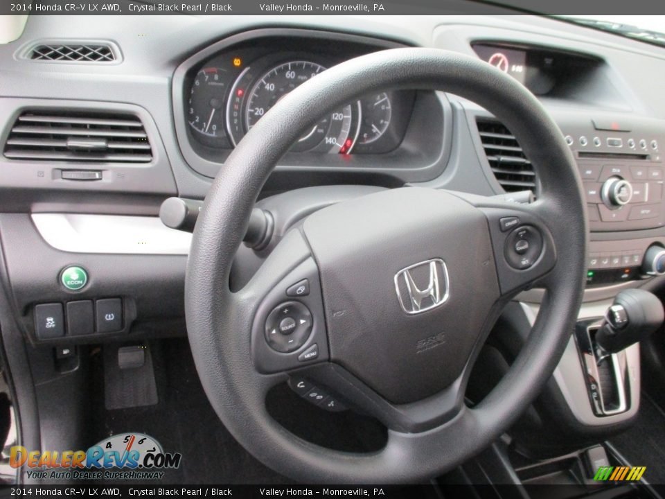 2014 Honda CR-V LX AWD Crystal Black Pearl / Black Photo #12