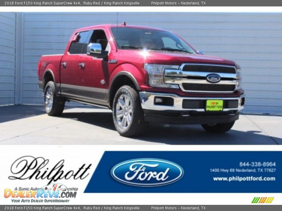 2018 Ford F150 King Ranch SuperCrew 4x4 Ruby Red / King Ranch Kingsville Photo #1