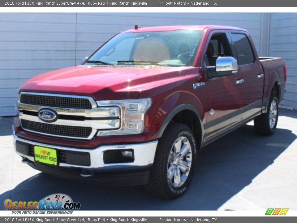 2018 Ford F150 King Ranch SuperCrew 4x4 Ruby Red / King Ranch Kingsville Photo #3