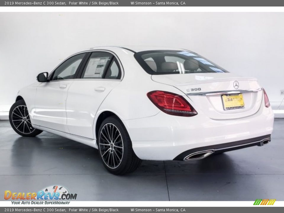 2019 Mercedes-Benz C 300 Sedan Polar White / Silk Beige/Black Photo #2