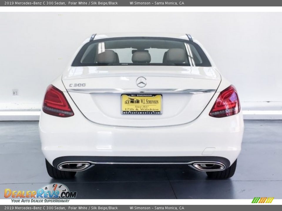 2019 Mercedes-Benz C 300 Sedan Polar White / Silk Beige/Black Photo #3