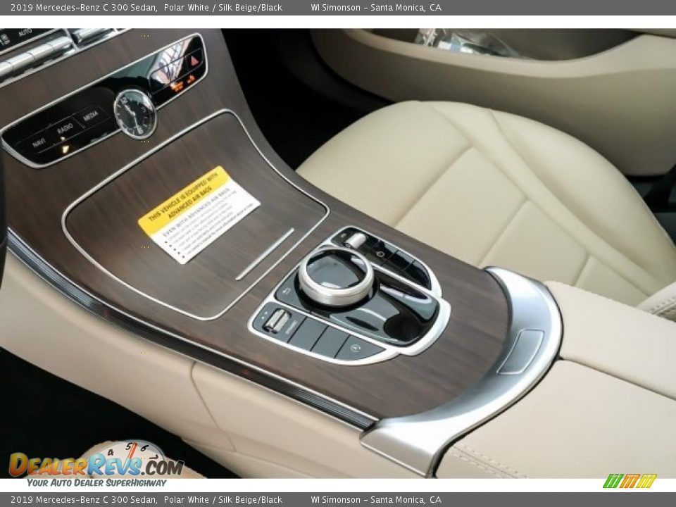 2019 Mercedes-Benz C 300 Sedan Polar White / Silk Beige/Black Photo #7
