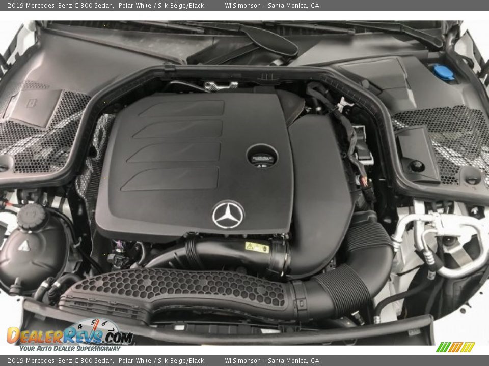 2019 Mercedes-Benz C 300 Sedan Polar White / Silk Beige/Black Photo #8