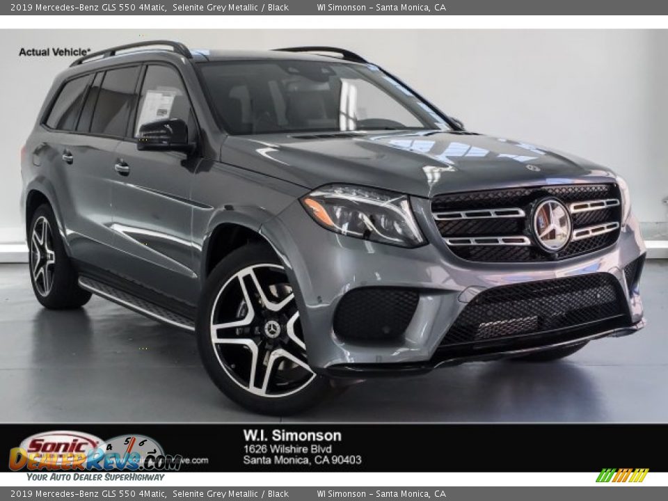 2019 Mercedes-Benz GLS 550 4Matic Selenite Grey Metallic / Black Photo #1