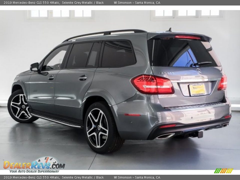 2019 Mercedes-Benz GLS 550 4Matic Selenite Grey Metallic / Black Photo #2