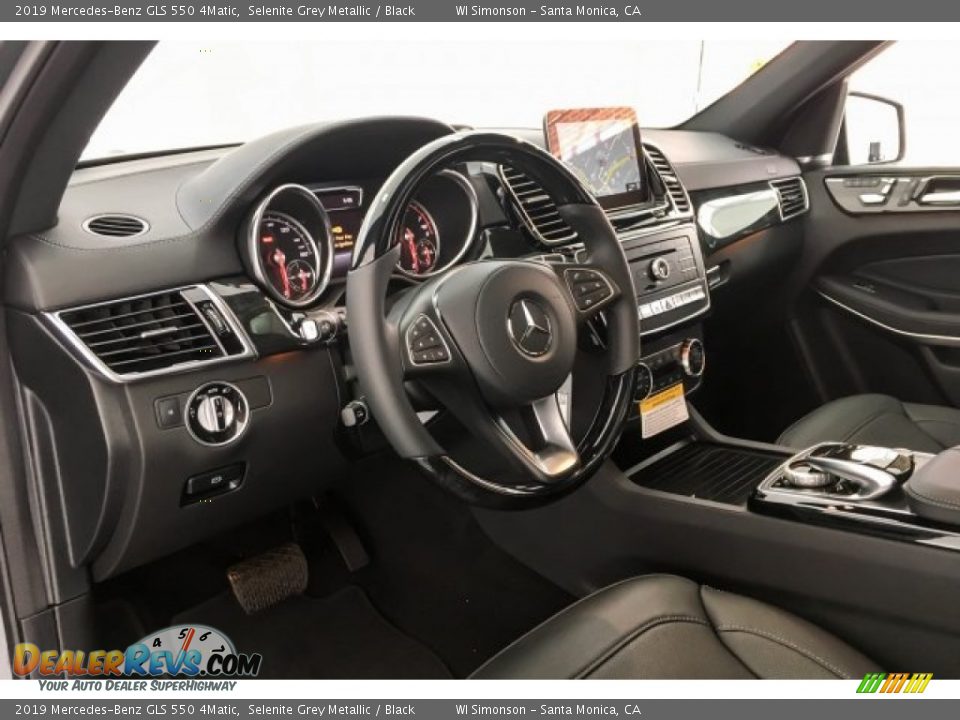 2019 Mercedes-Benz GLS 550 4Matic Selenite Grey Metallic / Black Photo #4