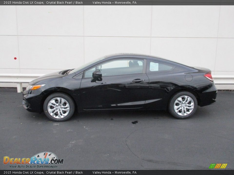 2015 Honda Civic LX Coupe Crystal Black Pearl / Black Photo #2