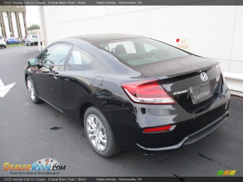 2015 Honda Civic LX Coupe Crystal Black Pearl / Black Photo #3