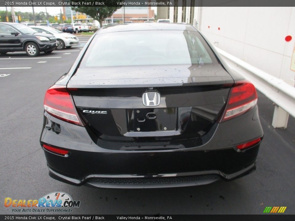 2015 Honda Civic LX Coupe Crystal Black Pearl / Black Photo #4