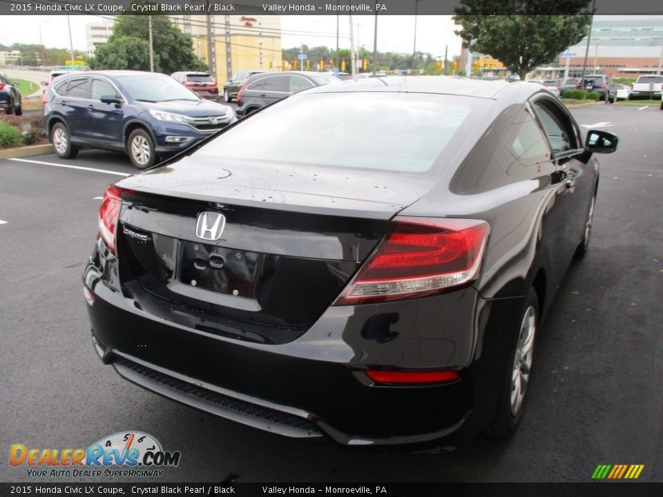 2015 Honda Civic LX Coupe Crystal Black Pearl / Black Photo #5