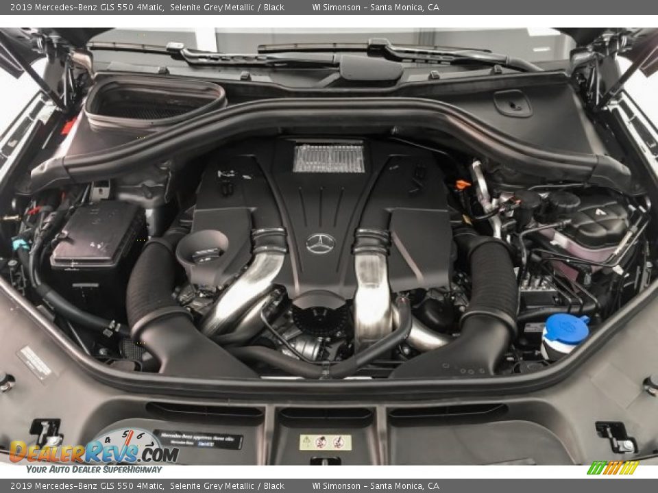 2019 Mercedes-Benz GLS 550 4Matic Selenite Grey Metallic / Black Photo #8