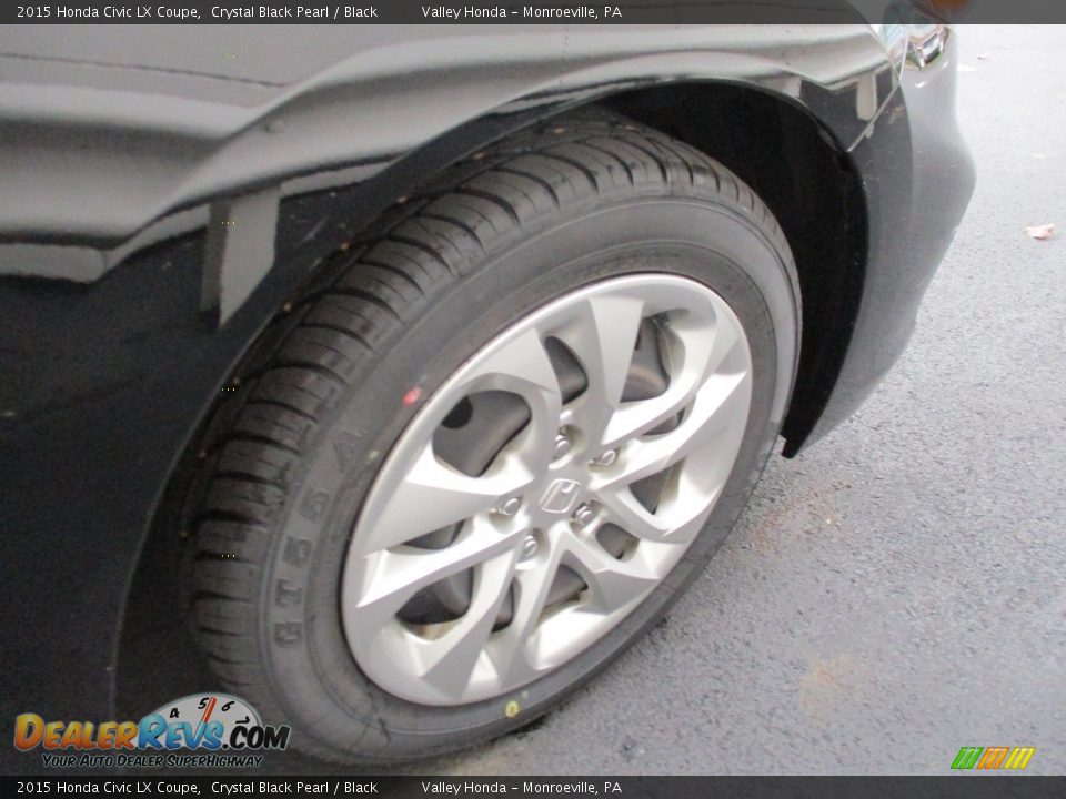 2015 Honda Civic LX Coupe Crystal Black Pearl / Black Photo #6