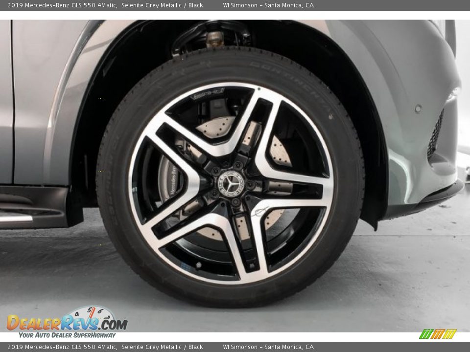 2019 Mercedes-Benz GLS 550 4Matic Selenite Grey Metallic / Black Photo #9