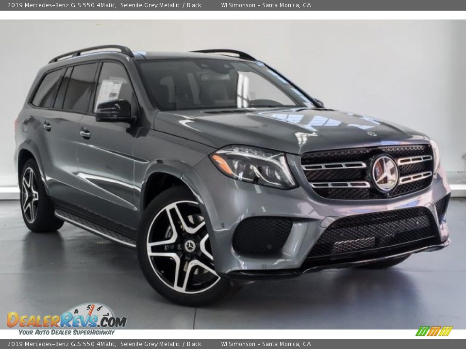 2019 Mercedes-Benz GLS 550 4Matic Selenite Grey Metallic / Black Photo #12