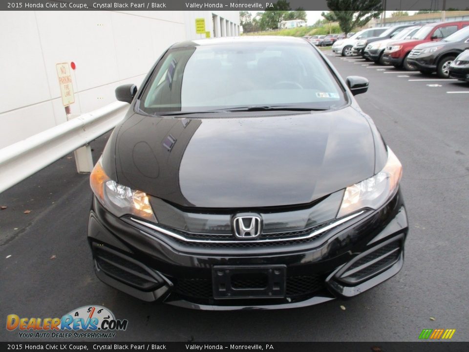 2015 Honda Civic LX Coupe Crystal Black Pearl / Black Photo #8