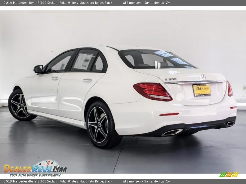 2019 Mercedes-Benz E 300 Sedan Polar White / Macchiato Beige/Black Photo #2