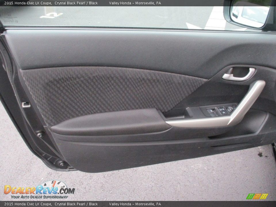 2015 Honda Civic LX Coupe Crystal Black Pearl / Black Photo #10