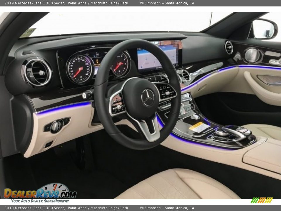2019 Mercedes-Benz E 300 Sedan Polar White / Macchiato Beige/Black Photo #4