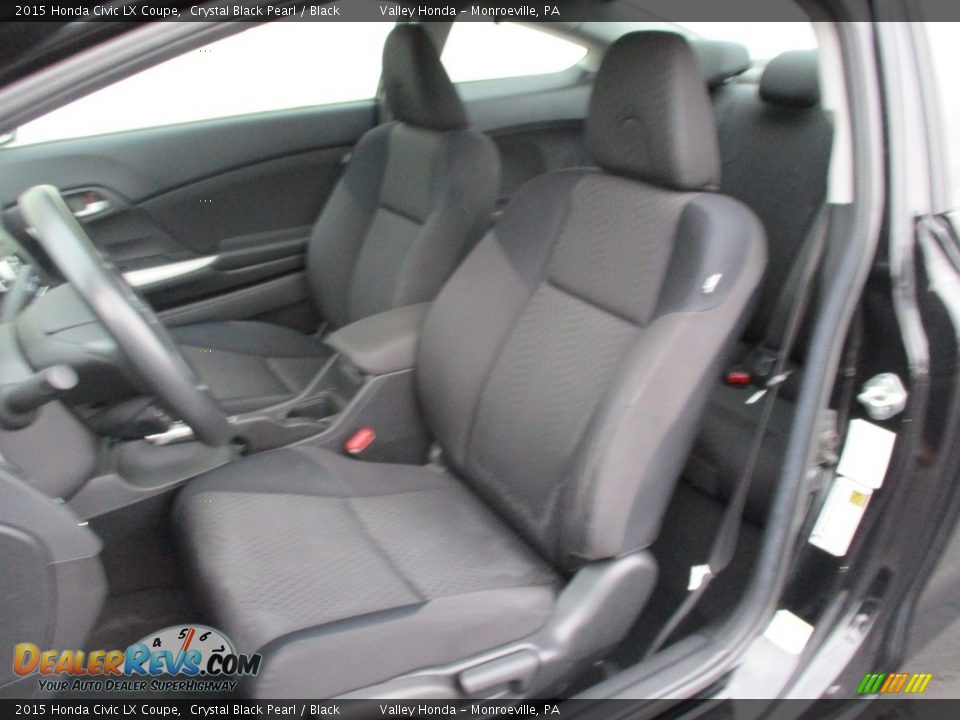 2015 Honda Civic LX Coupe Crystal Black Pearl / Black Photo #11