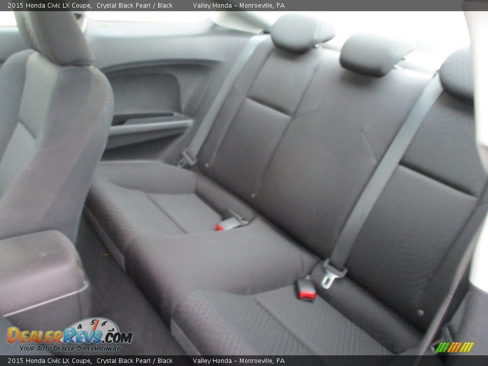 2015 Honda Civic LX Coupe Crystal Black Pearl / Black Photo #12
